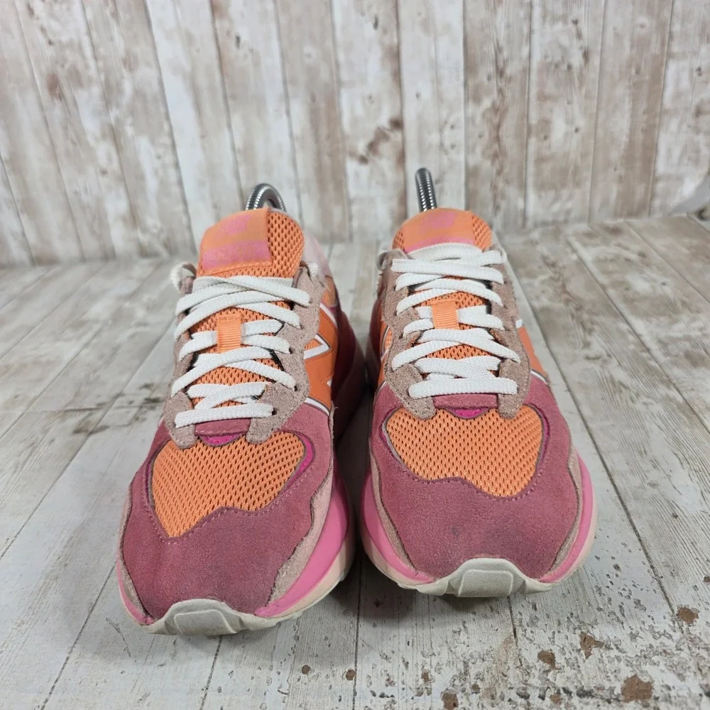 New Balance 57/40‎ Pink Orange Suede Mesh Sneakers W5740VDA Womens 6.5